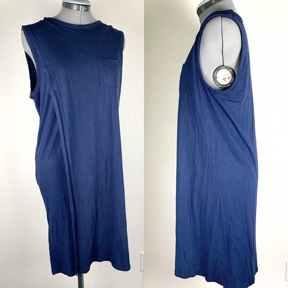 T By Alexander Wang Overlap Layered Sleeveless Dr… - image 2